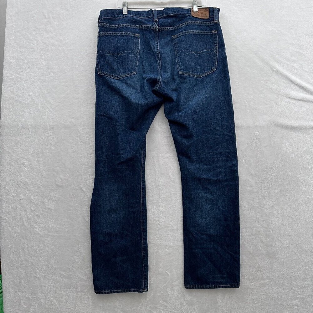 Polo by Ralph Lauren Men’s Slim Straight Jeans - Dark Blue Denim - Picture 13 of 13